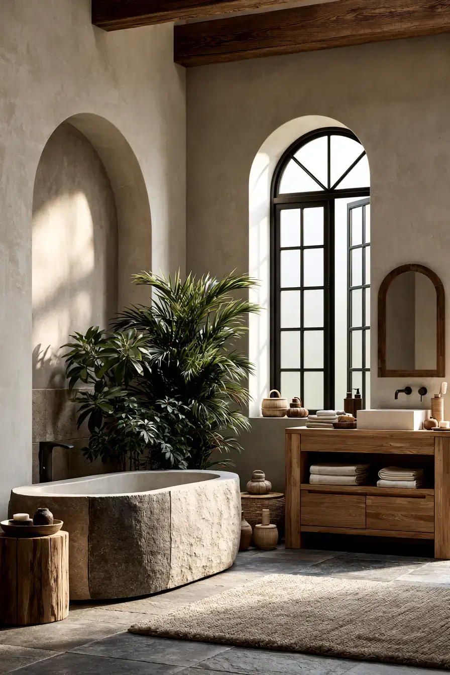 29 Japandi Style Bathroom Ideas for Quiet, Warm Minimalism 24 japandi style bathroom