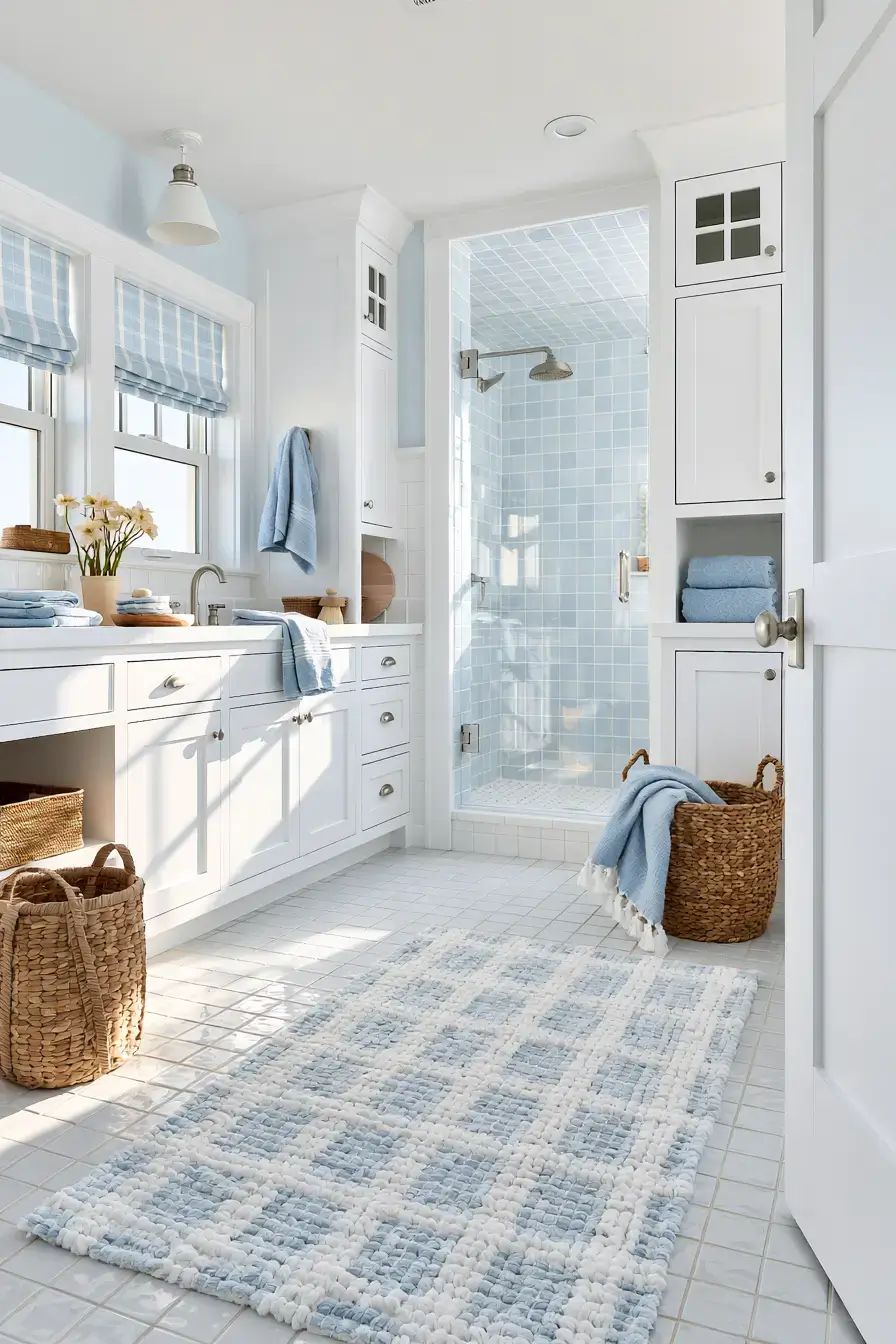 29 Nautical Bathroom Ideas for a Harbor-Side Morning 24 nautical bathroom