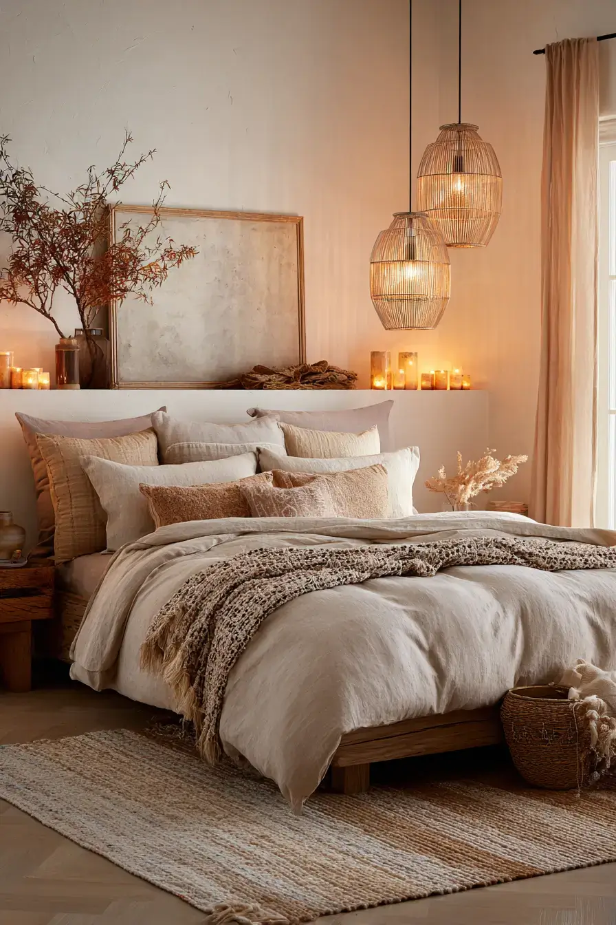 29 Boho Bedroom Lighting Ideas for the Softest Evening Glow 25 boho bedroom lighting ideas