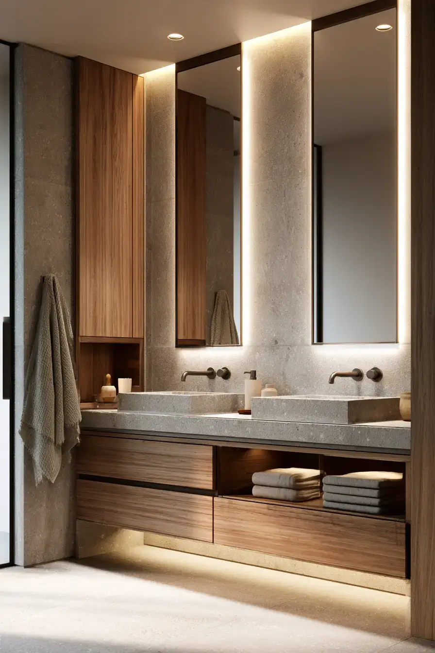29 Japandi Style Bathroom Ideas for Quiet, Warm Minimalism 25 japandi style bathroom