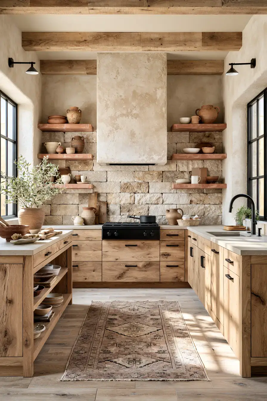 29 Natural Stone Backsplash Kitchen Ideas With Real Texture 25 natural stone backsplash kitchen