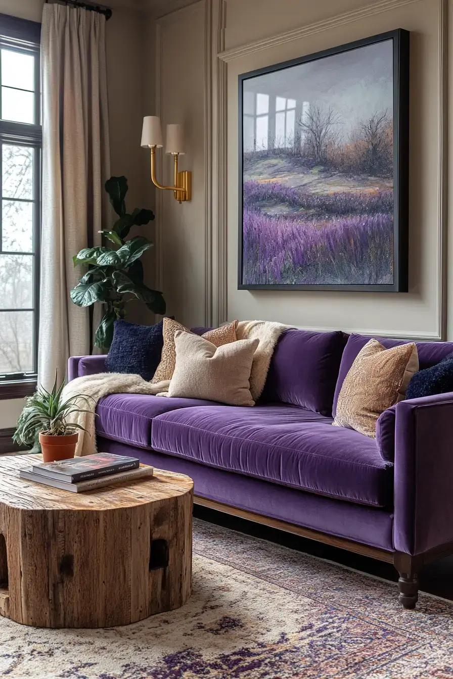 29 Purple Living Room Ideas That Prove the Color Deserves a Comeback 25 purple living room