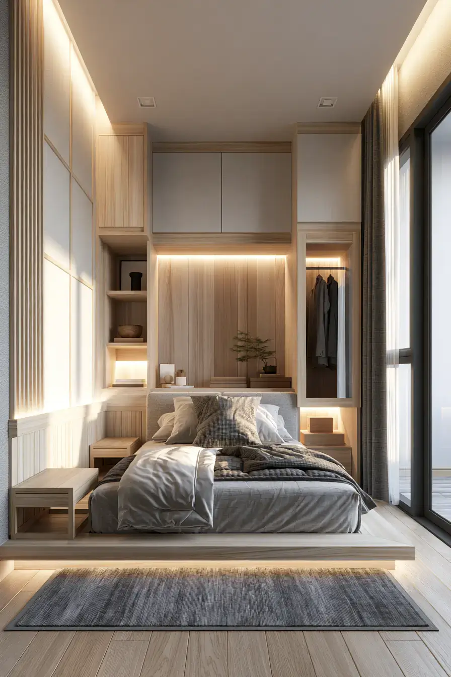 29 Japandi Style Bedroom Ideas for Sleeping Simply 25 japandi style bedroom