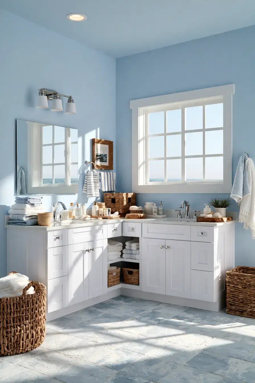 29 Nautical Bathroom Ideas for a Harbor-Side Morning 27 nautical bathroom