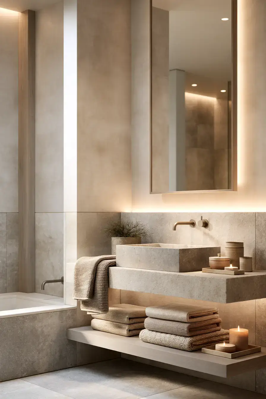 29 Japandi Style Bathroom Ideas for Quiet, Warm Minimalism 28 japandi style bathroom