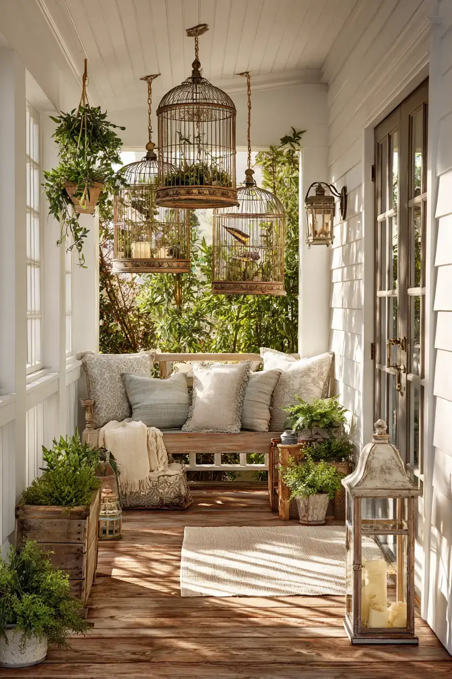 29 Vintage Birdcage Decor Ideas That Give Flea Market Finds a Second Life 28 vintage birdcage decor ideas