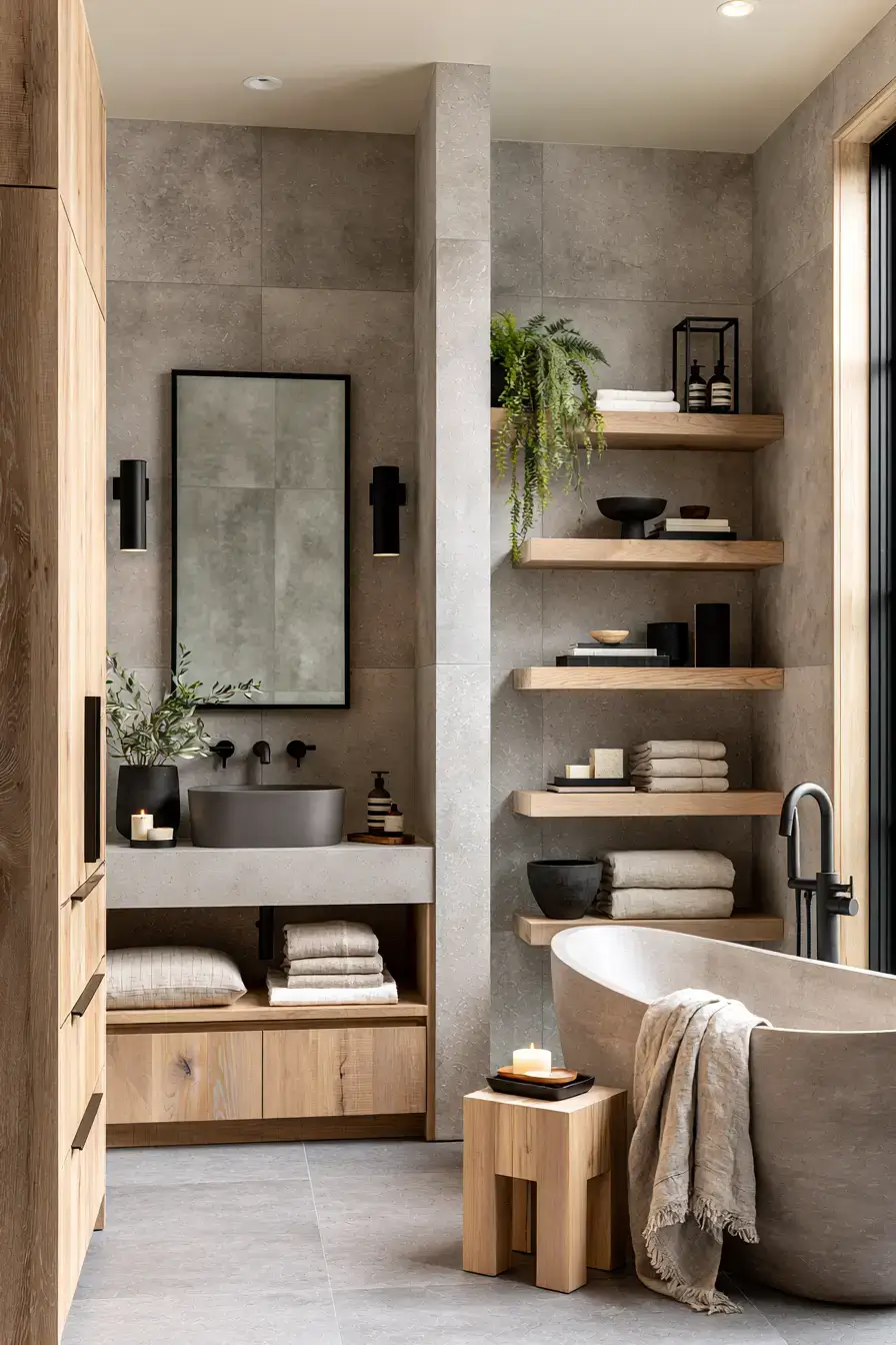 29 Japandi Style Bathroom Ideas for Quiet, Warm Minimalism 29 japandi style bathroom