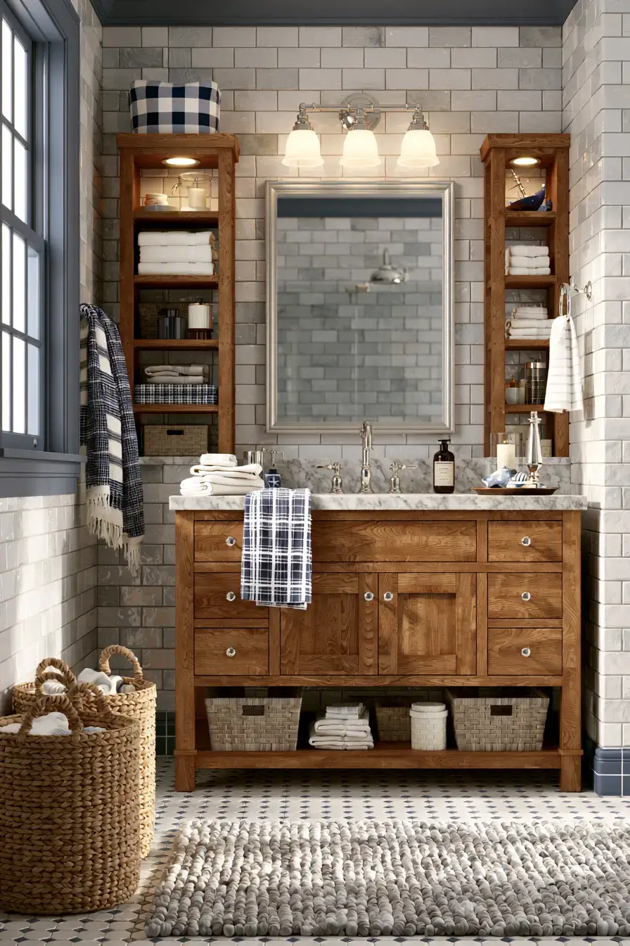 29 Nautical Bathroom Ideas for a Harbor-Side Morning 29 nautical bathroom