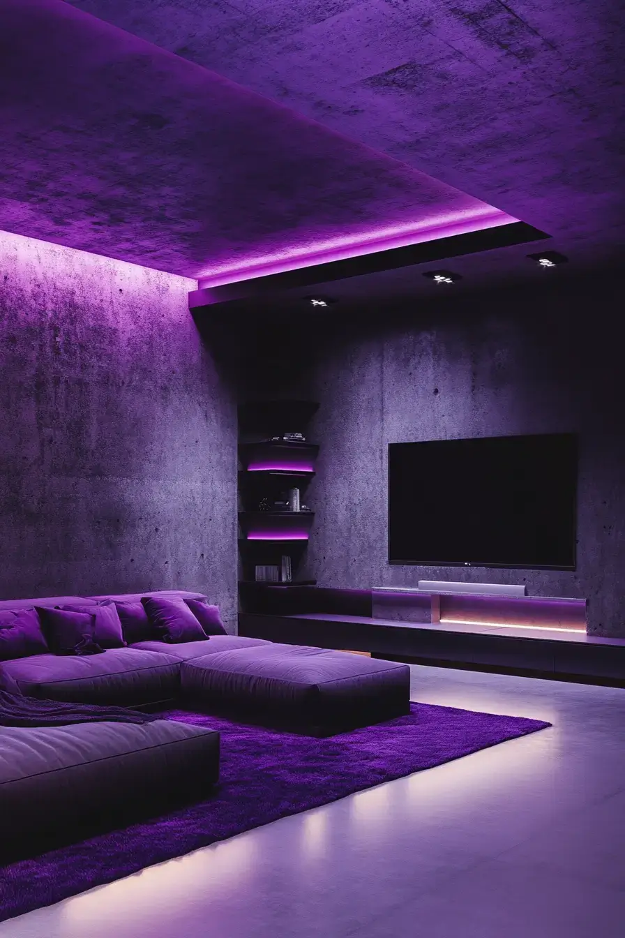 29 Purple Living Room Ideas That Prove the Color Deserves a Comeback 29 purple living room