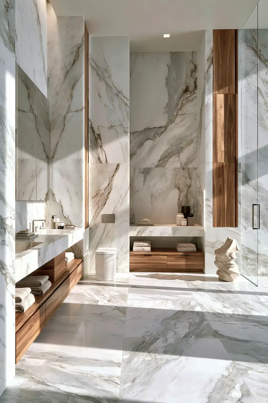 29 Natural Stone Bathroom Ideas Built to Outlast Trends 3 natural stone bathroom