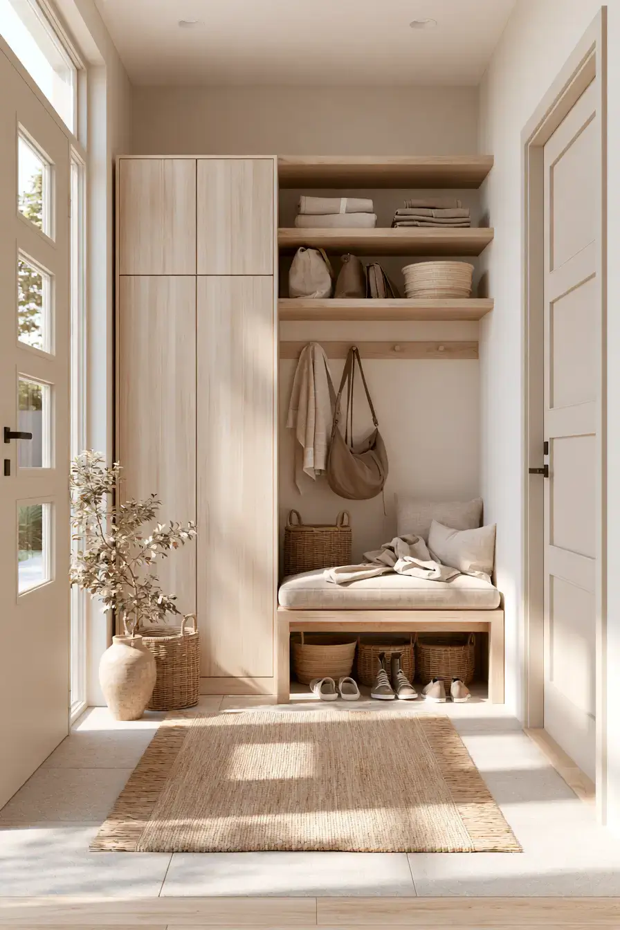 29 Japandi Entryway Ideas for a Calm First Step Inside 3 japandi entryway