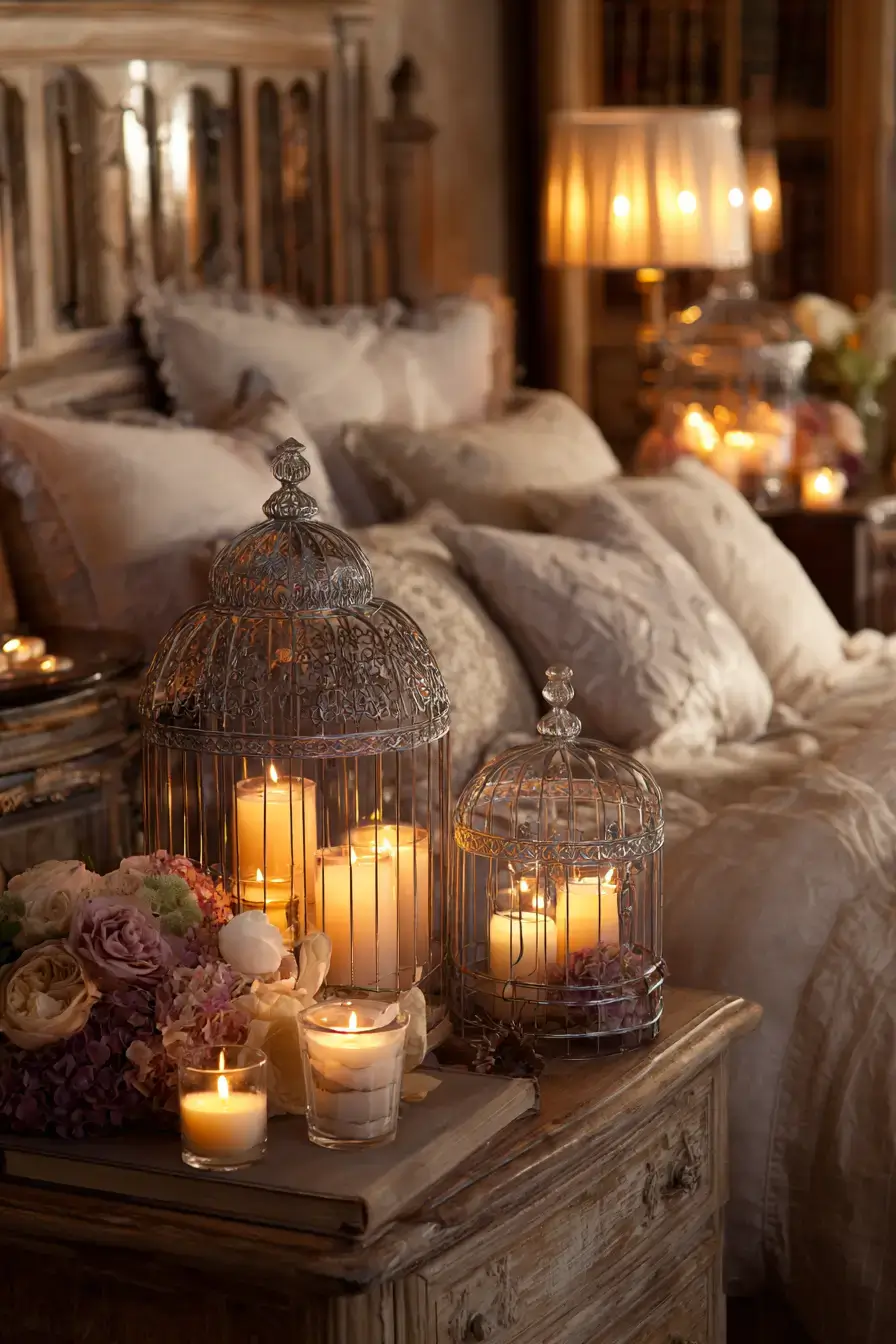 29 Vintage Birdcage Decor Ideas That Give Flea Market Finds a Second Life 3 vintage birdcage decor ideas