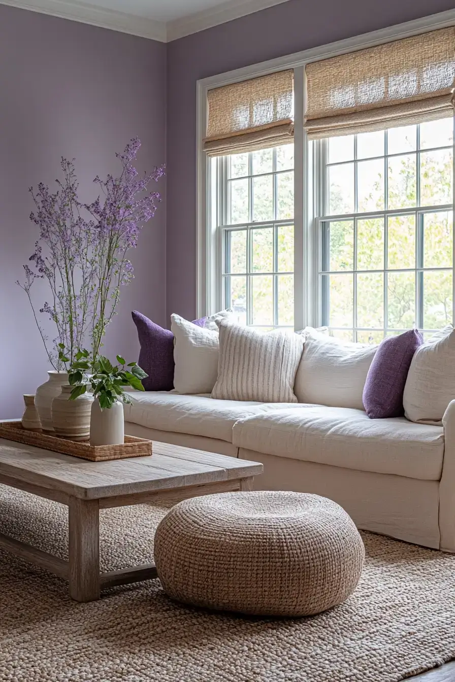 29 Purple Living Room Ideas That Prove the Color Deserves a Comeback 4 purple living room