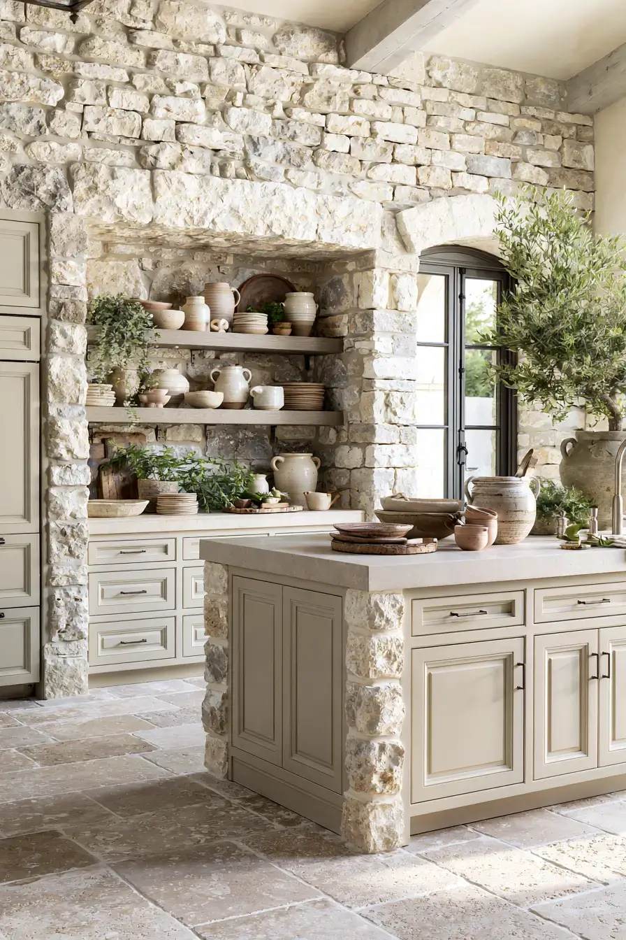 29 Stone Kitchen Ideas for Cooks Who Like Substance 5 stone kitchen