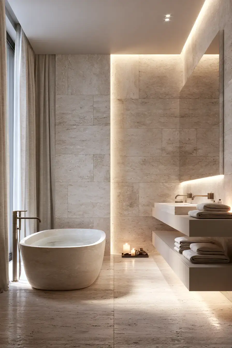 29 Stone Bathroom Ideas That Feel Carved From the Earth 5 stone bathroom