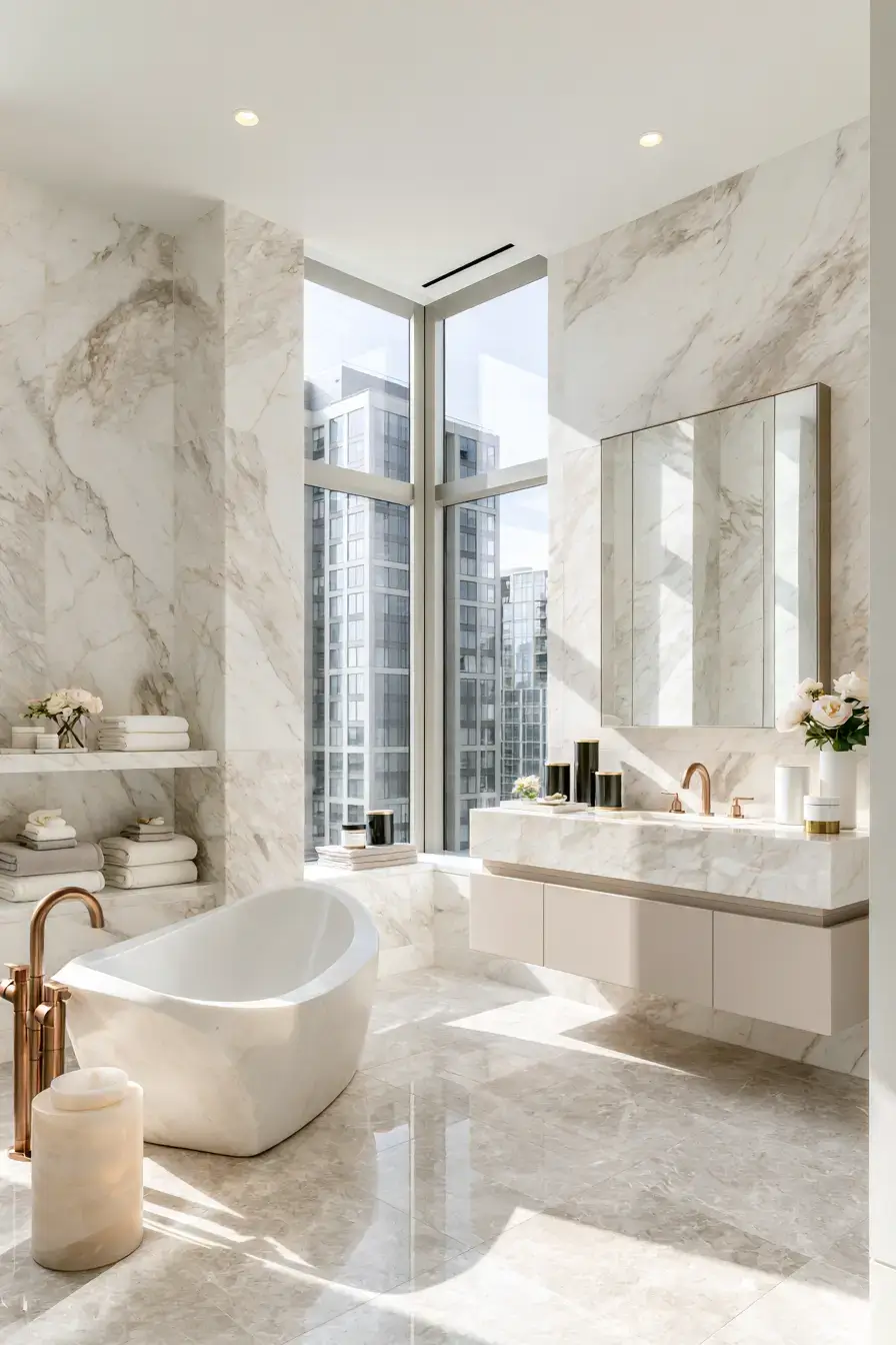 29 Stone Bathroom Ideas That Feel Carved From the Earth 6 stone bathroom