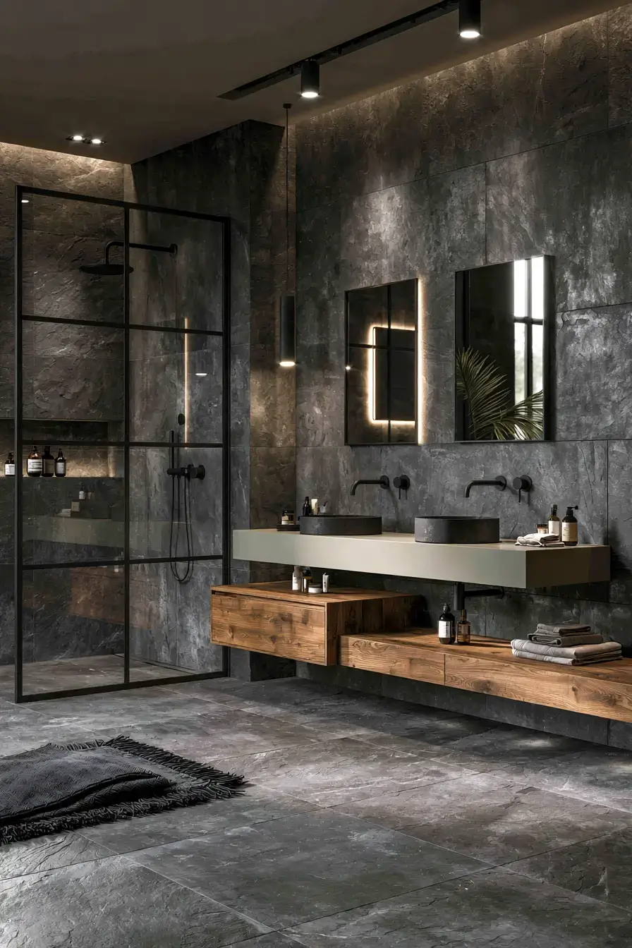 29 Natural Stone Bathroom Ideas Built to Outlast Trends 6 natural stone bathroom