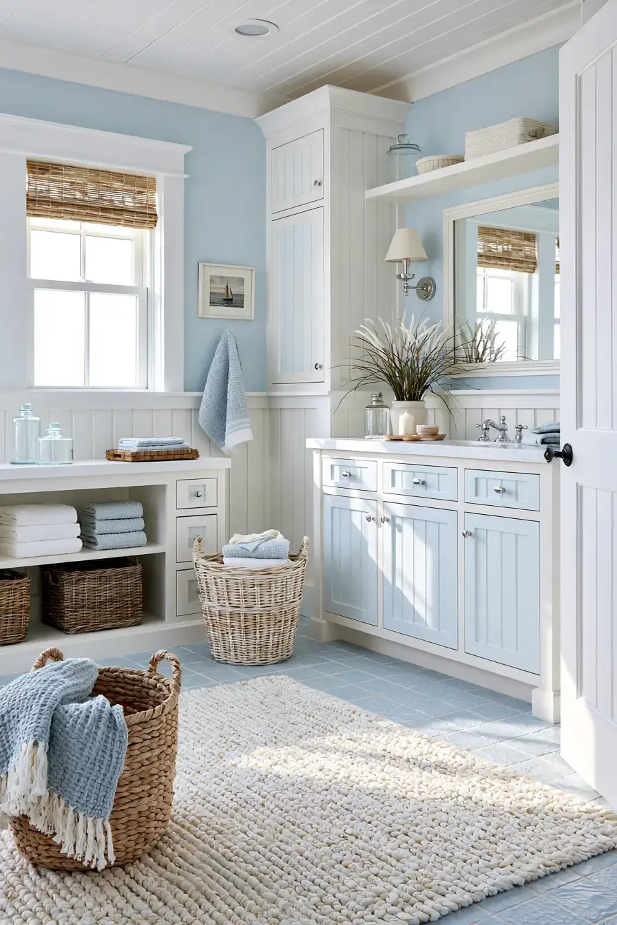 29 Nautical Bathroom Ideas for a Harbor-Side Morning 7 nautical bathroom