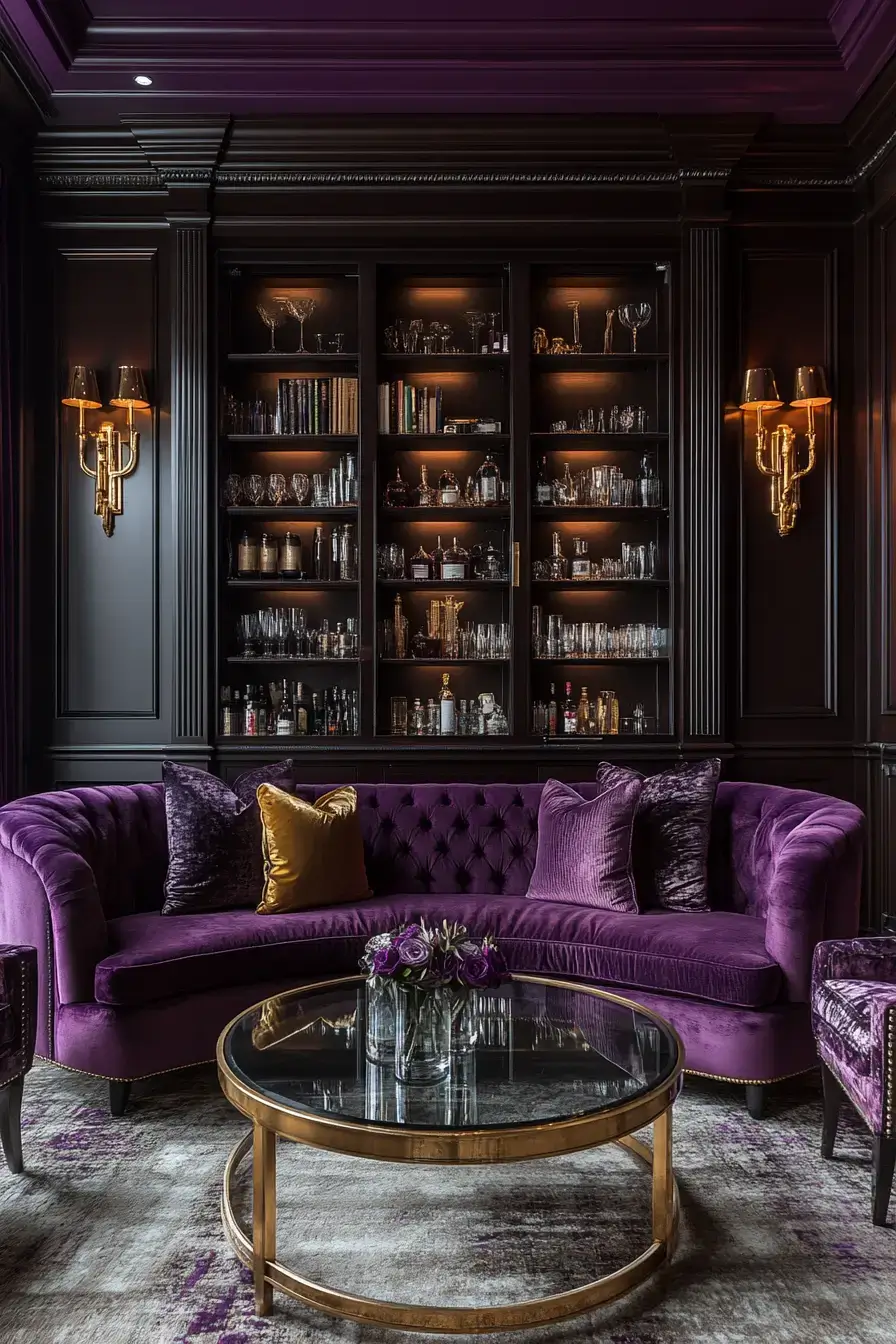 29 Purple Living Room Ideas That Prove the Color Deserves a Comeback 7 purple living room