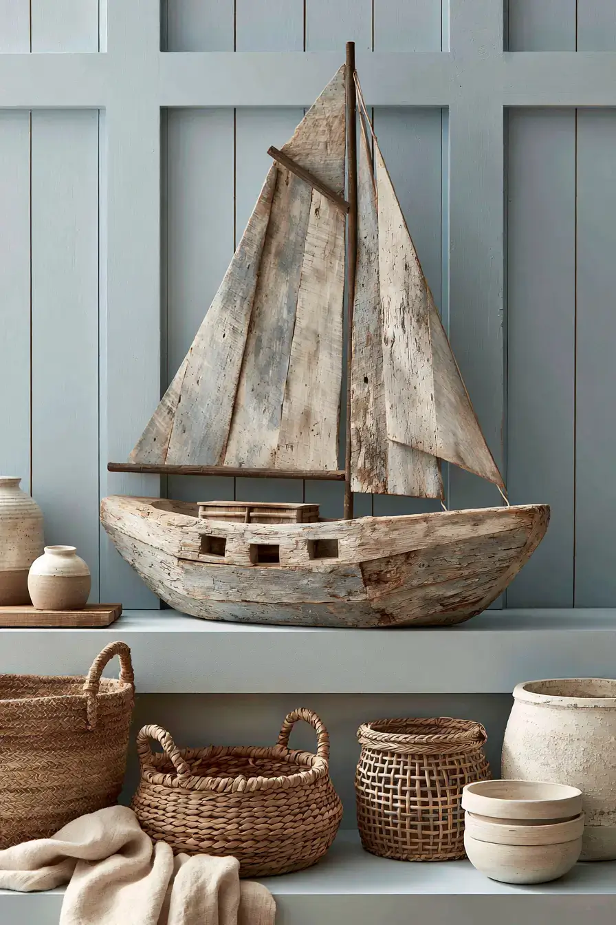 29 Rustic Nautical Decor Ideas Weathered by Salt and Sun 9 rustic nautical decor