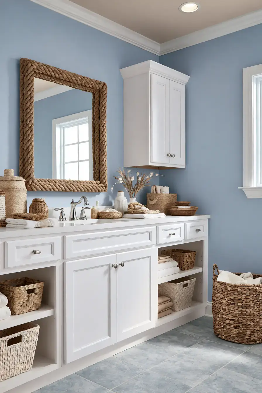 29 Nautical Bathroom Ideas for a Harbor-Side Morning 9 nautical bathroom