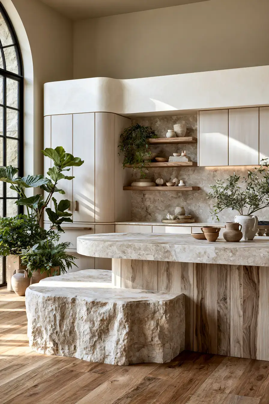 29 Stone Kitchen Ideas for Cooks Who Like Substance 9 stone kitchen