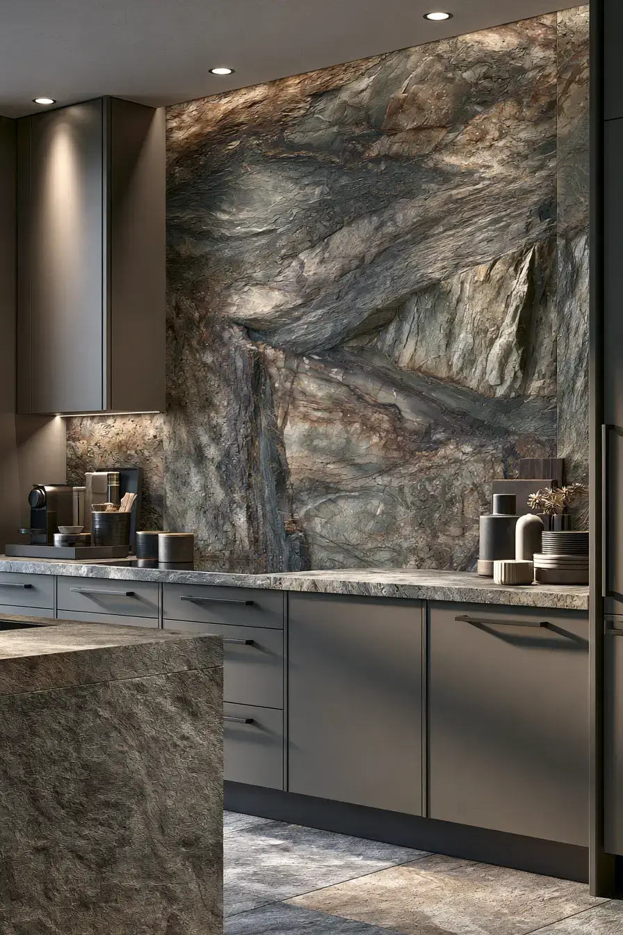29 Natural Stone Backsplash Kitchen Ideas With Real Texture 9 natural stone backsplash kitchen