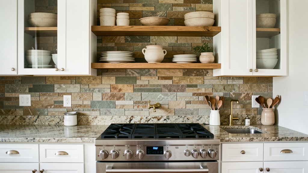 29 Natural Stone Backsplash Kitchen Ideas With Real Texture 32 natural stone backsplash kitchen