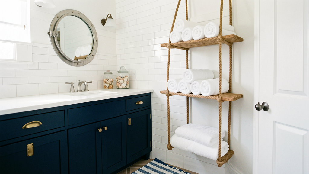 29 Nautical Bathroom Ideas for a Harbor-Side Morning 32 nautical bathroom