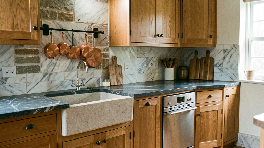 29 Stone Kitchen Ideas for Cooks Who Like Substance 31 stone kitchen