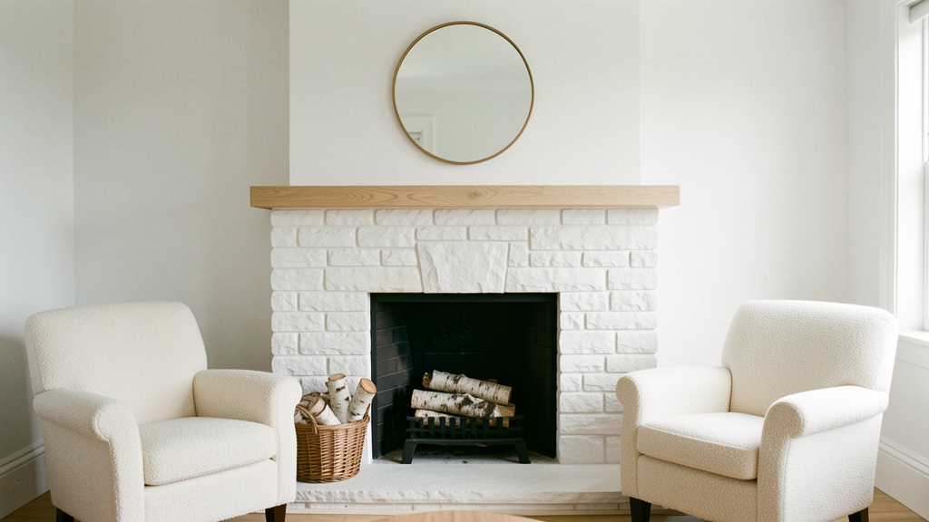 29 White Stone Fireplace Ideas for a Brighter Hearth 35 white stone fireplace