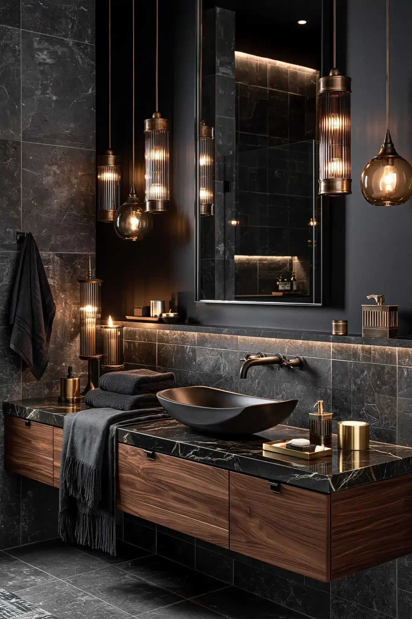 29 Gothic Bathroom Ideas That Feel Moody Without Going Cold 1
