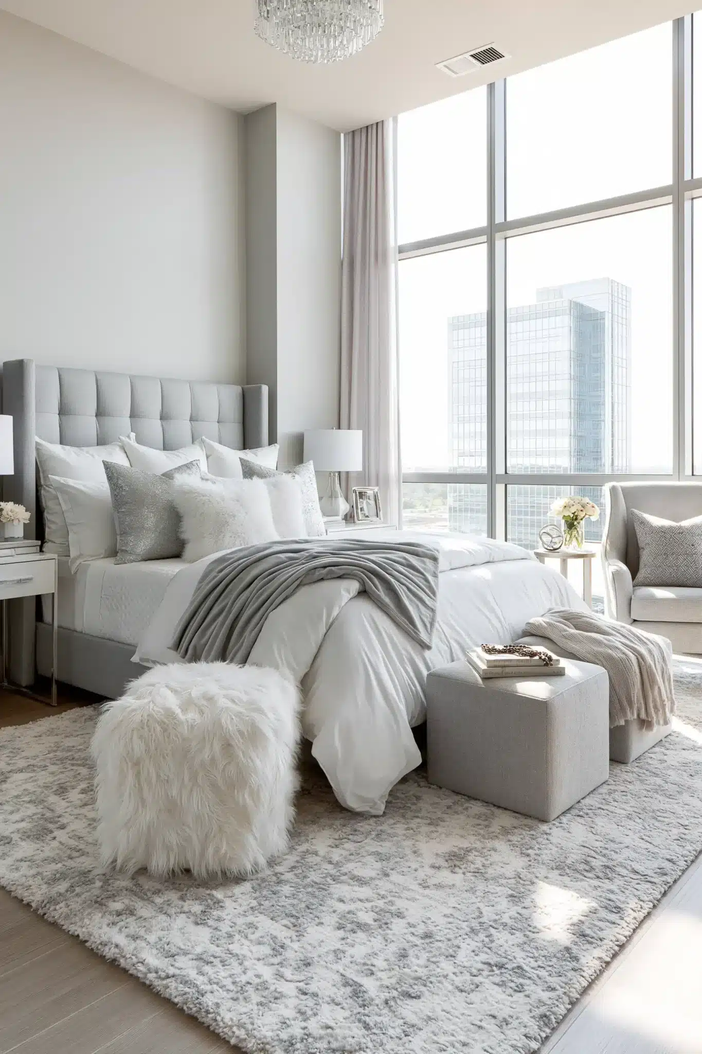29 Grey and White Bedroom Ideas That Never Feel Flat 1