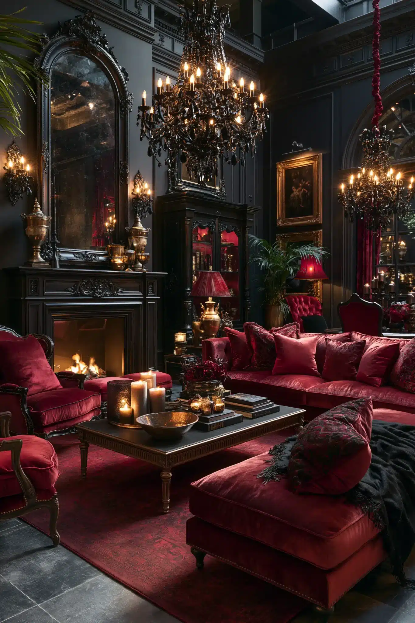 29 Gothic Living Room Ideas for a Space That Feels Lived-In 10