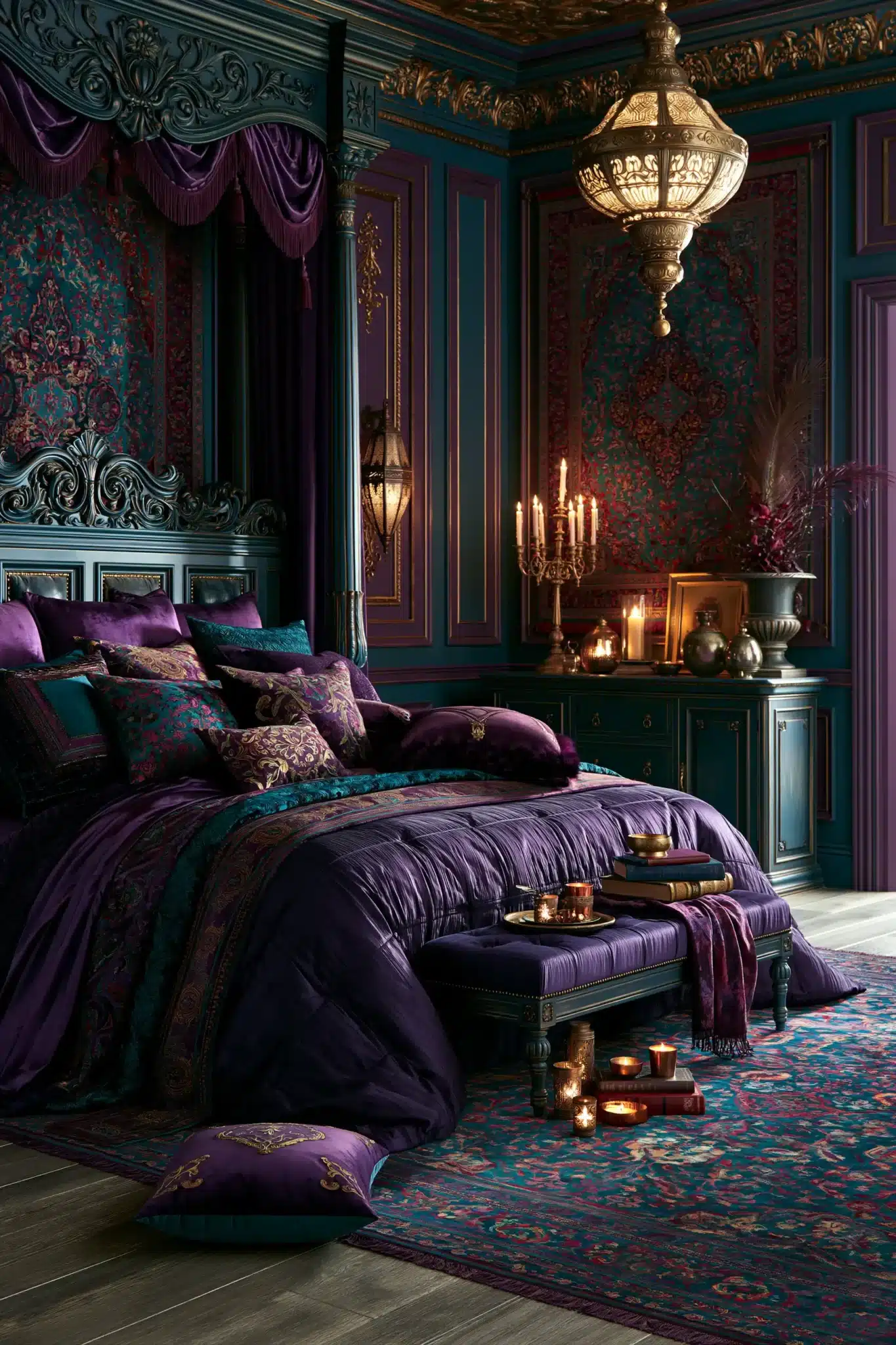 29 Purple Gothic Bedroom Ideas That Lean Into Deep Plum 10