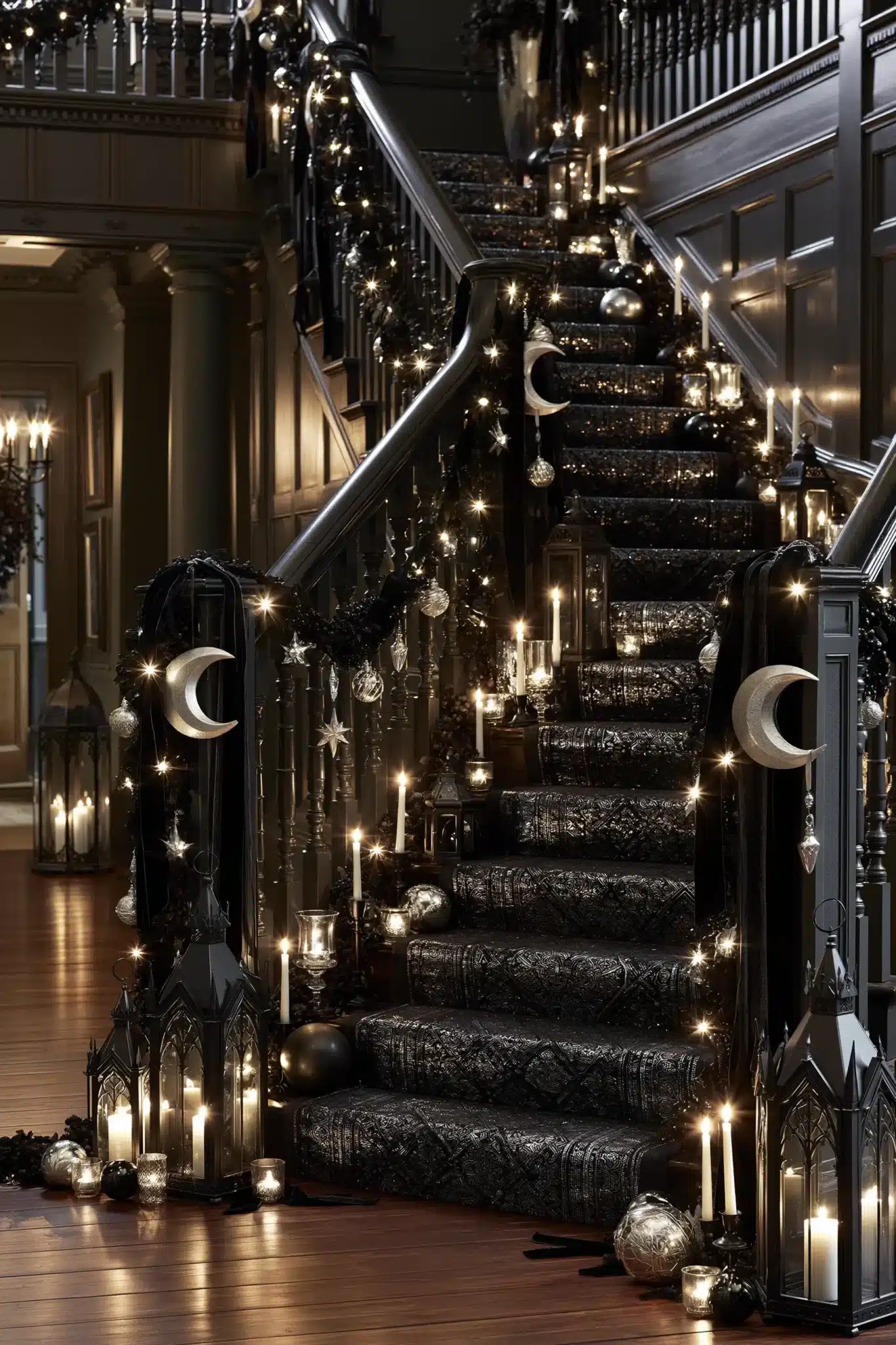 29 Halloween Staircase Decor Ideas That Skip the Cheap Stuff 10