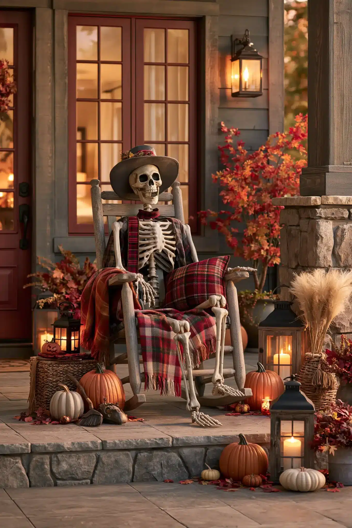 29 Halloween Porch Ideas That Look Good Before Dark 10
