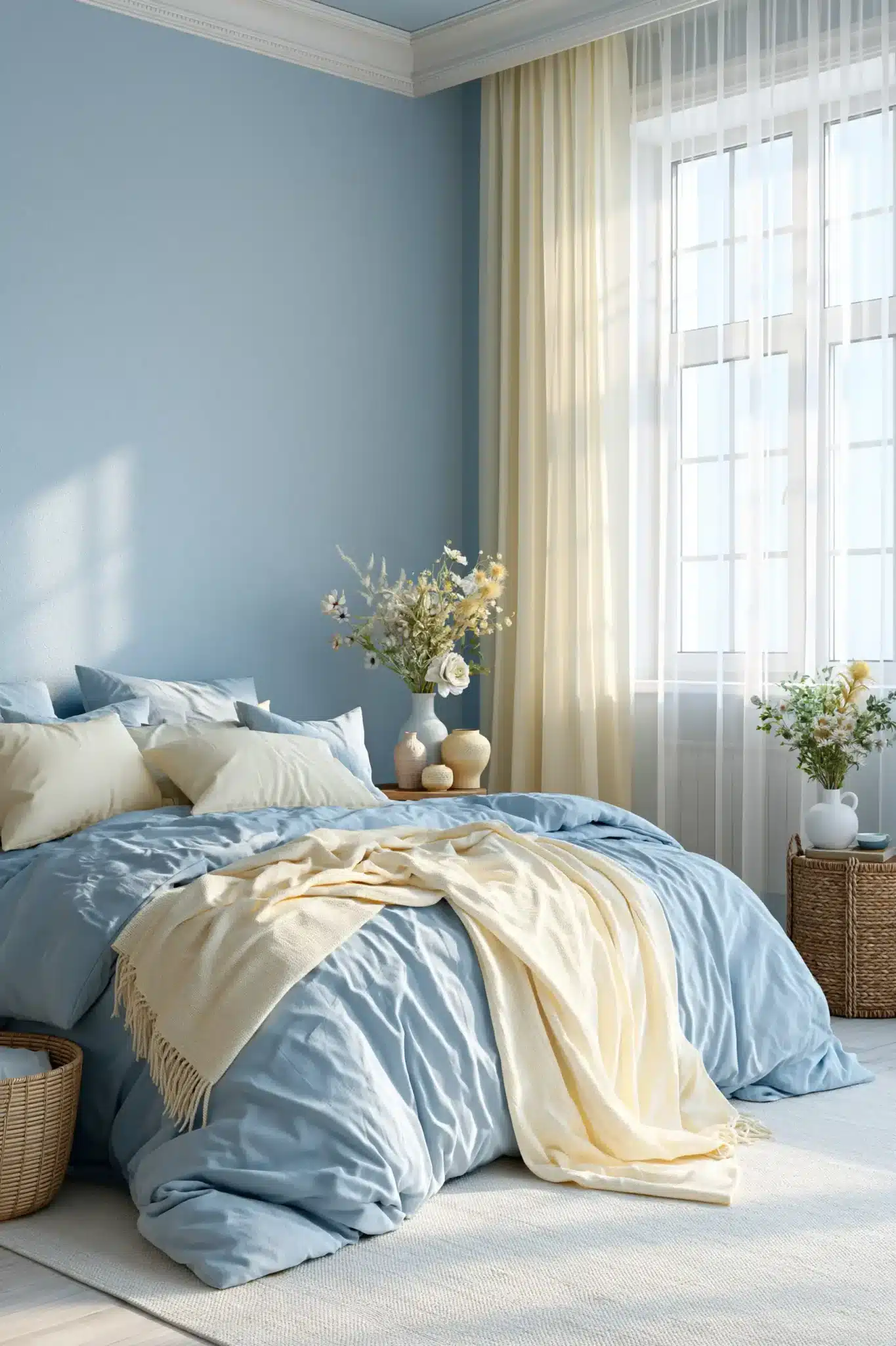 29 Light Blue and Yellow Bedroom Ideas for a Sunny Corner 10