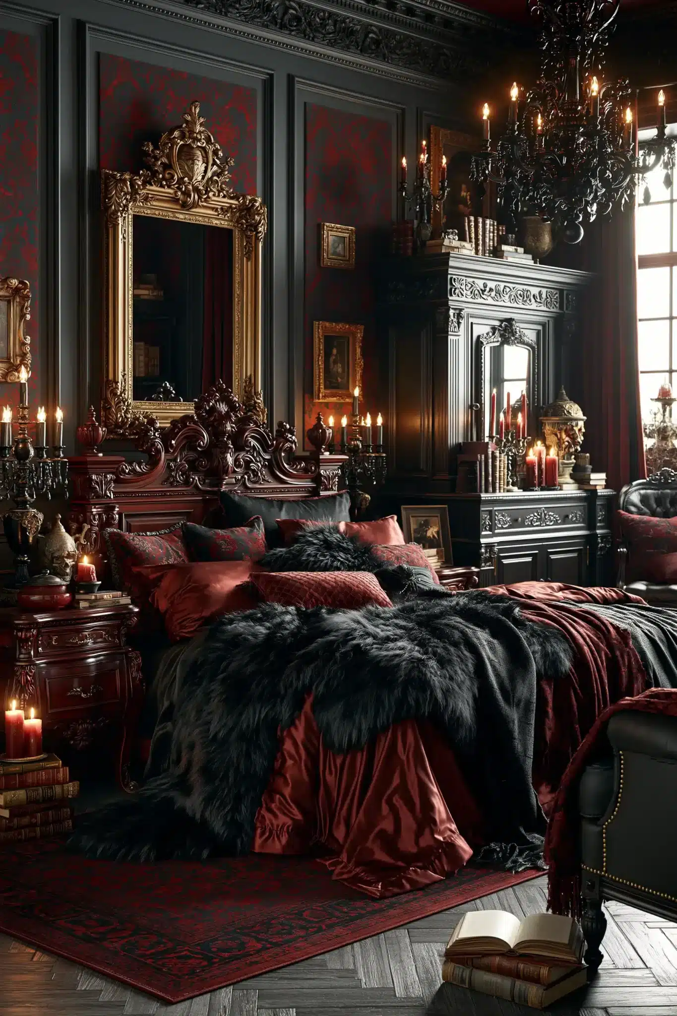 29 Gothic Bedroom Ideas That Lean Into the Dark Without Feeling Cold 10 Gothic Bedroom