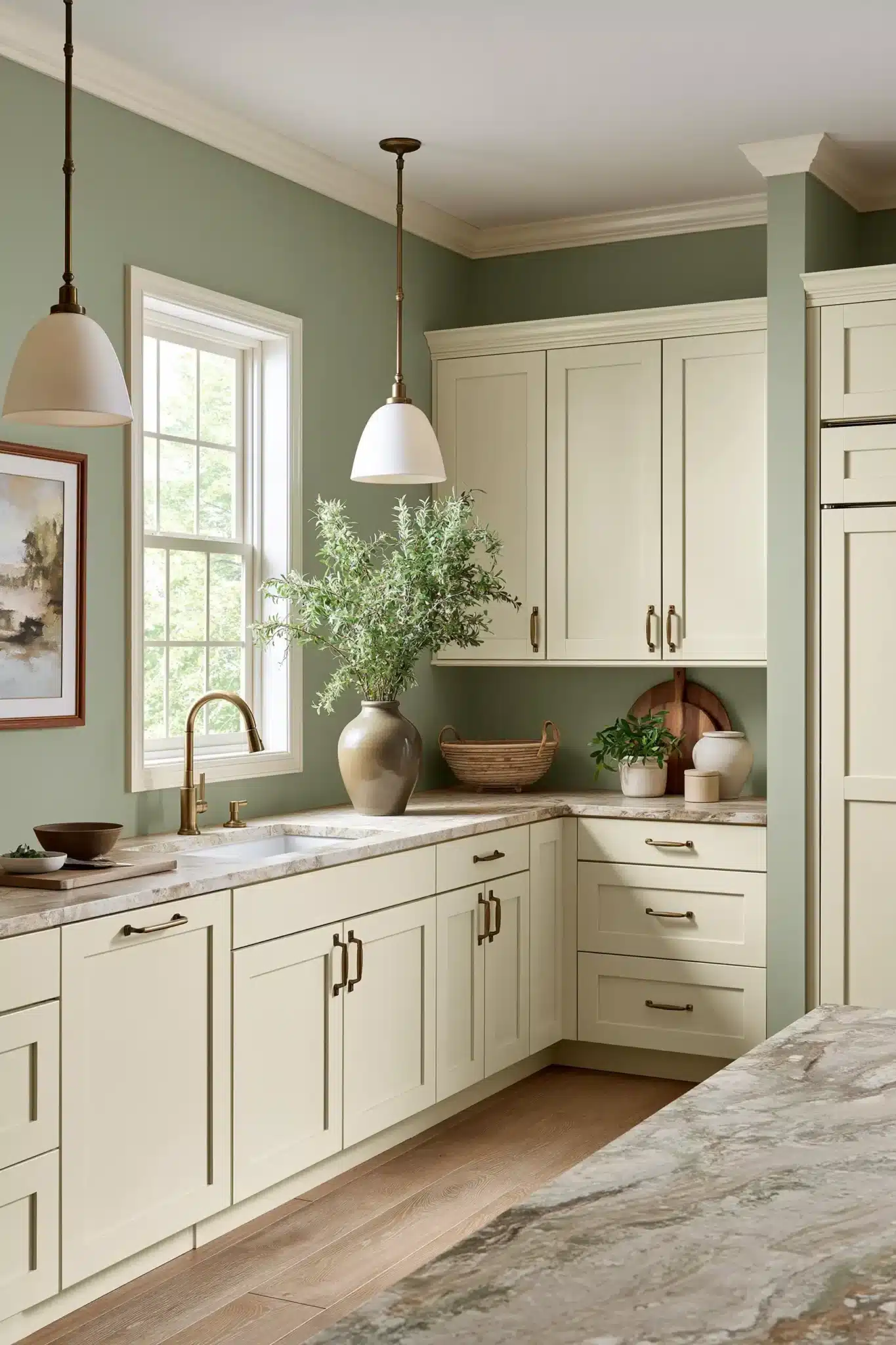 29 Sage Green and Cream Kitchen Ideas That Stay Soft 10