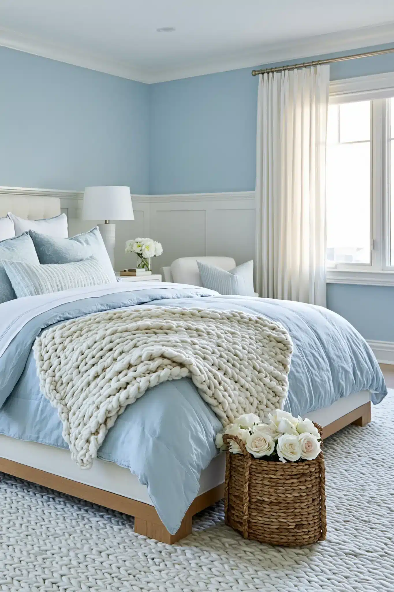 29 Light Blue and White Bedroom Ideas That Breathe 10