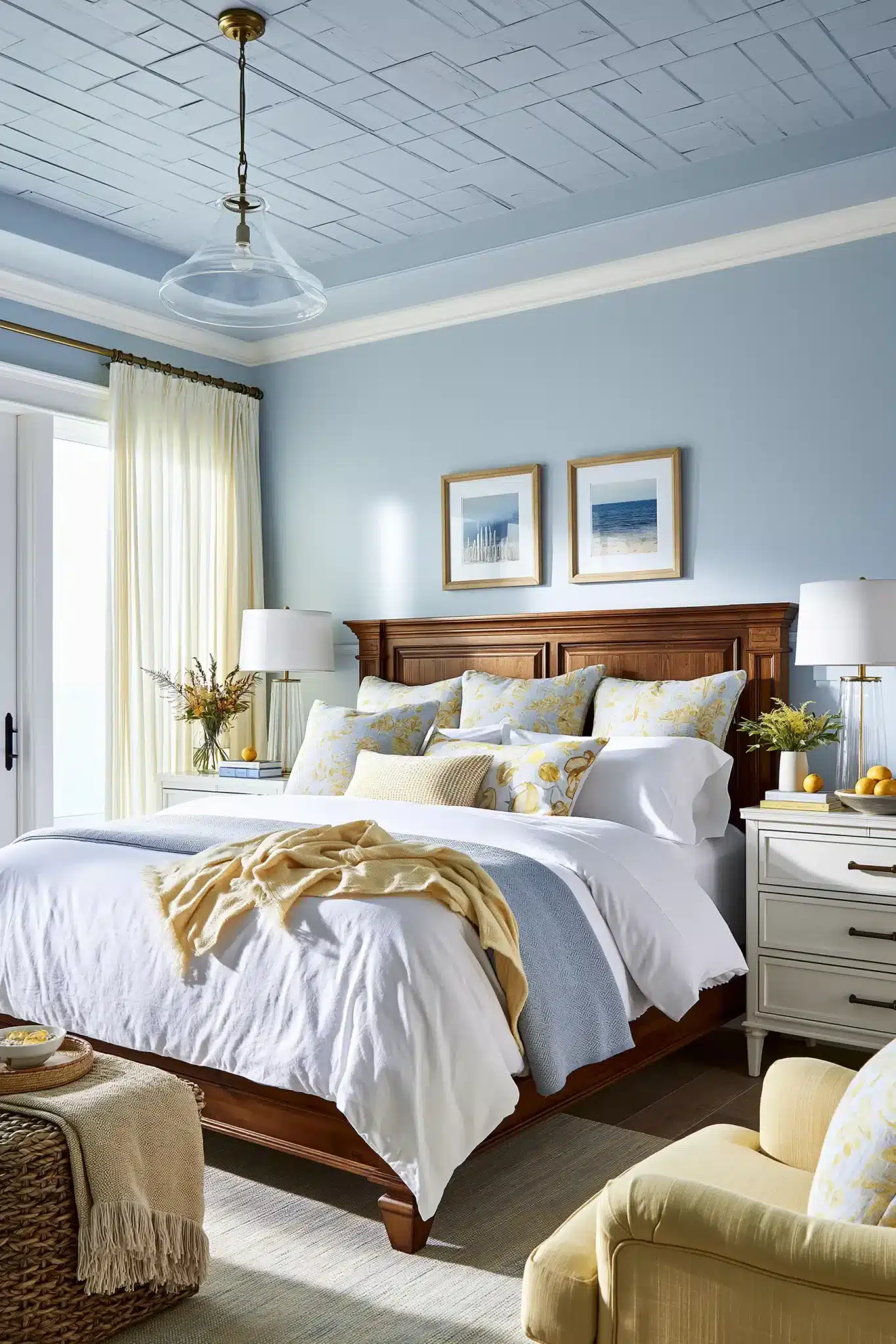 29 Light Blue and Yellow Bedroom Ideas for a Sunny Corner 11