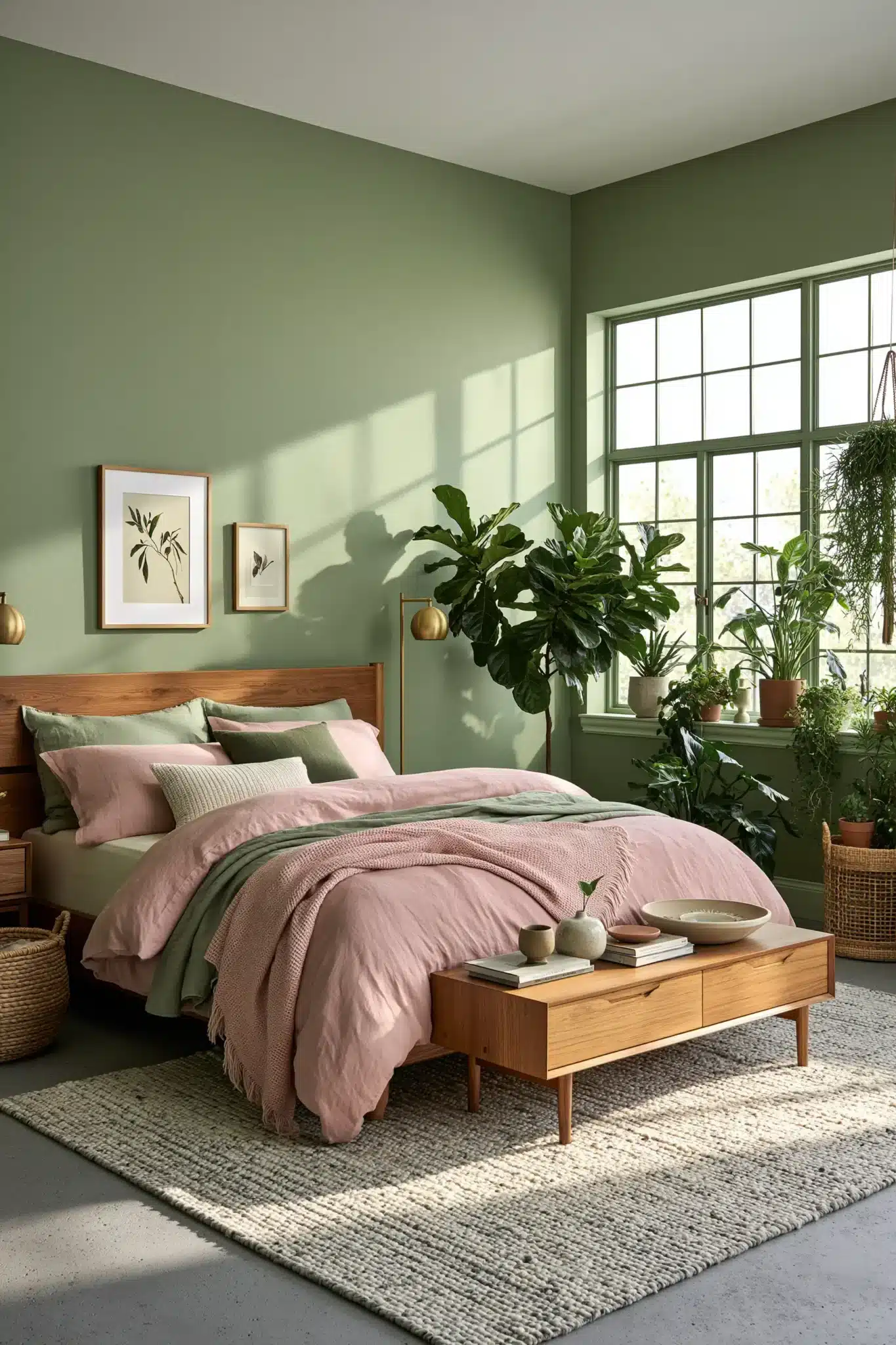 29 Sage Green and Blush Bedroom Ideas That Feel Quiet 11