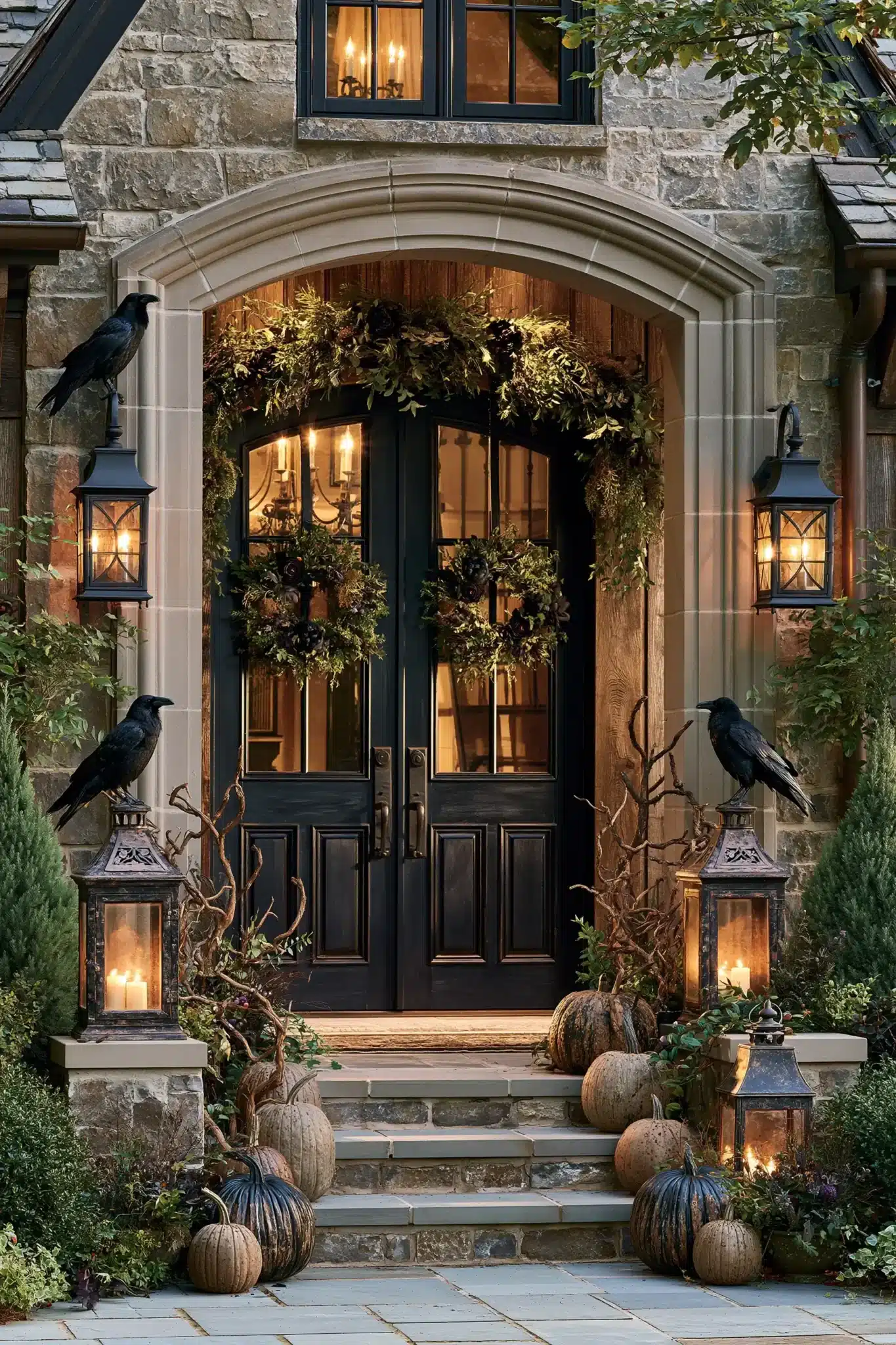 29 Halloween Porch Ideas That Look Good Before Dark 11
