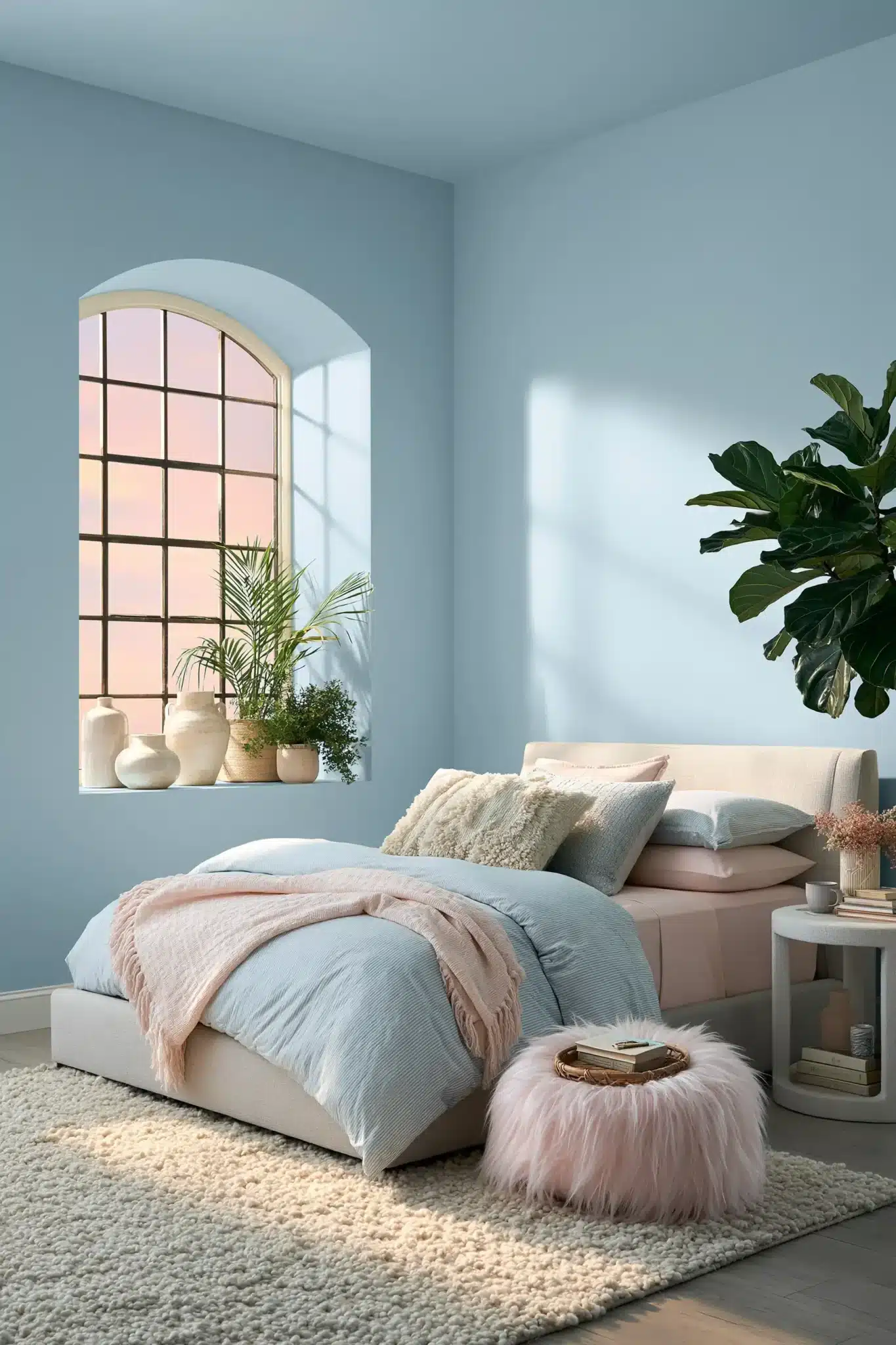 29 Light Blue and Pink Bedroom Ideas That Stay Grown-Up 11
