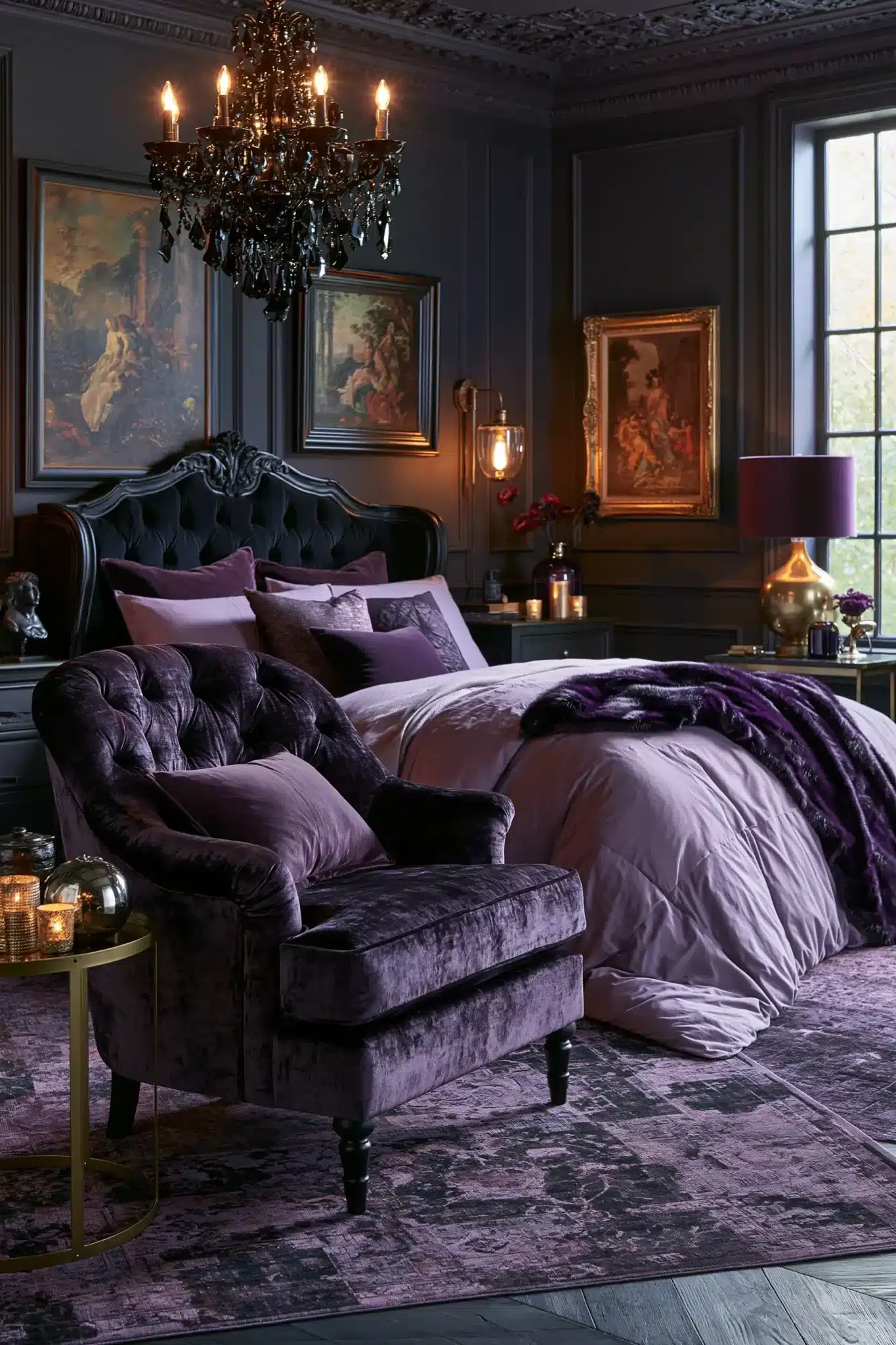 29 Purple Gothic Bedroom Ideas That Lean Into Deep Plum 11