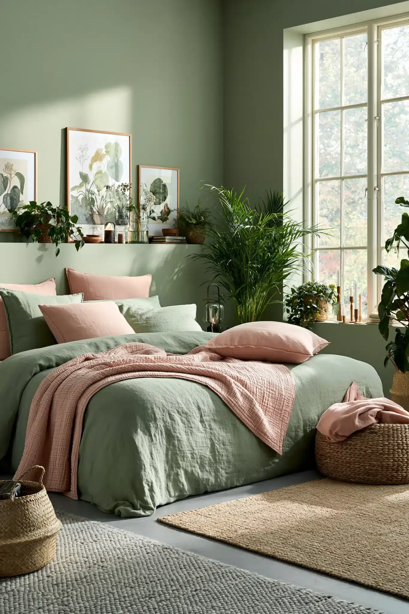 29 Sage Green and Blush Bedroom Ideas That Feel Quiet 12