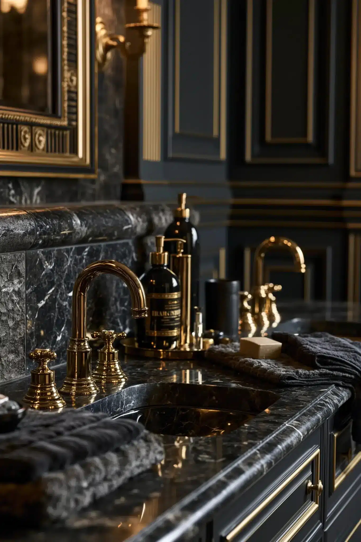 29 Gothic Bathroom Ideas That Feel Moody Without Going Cold 12