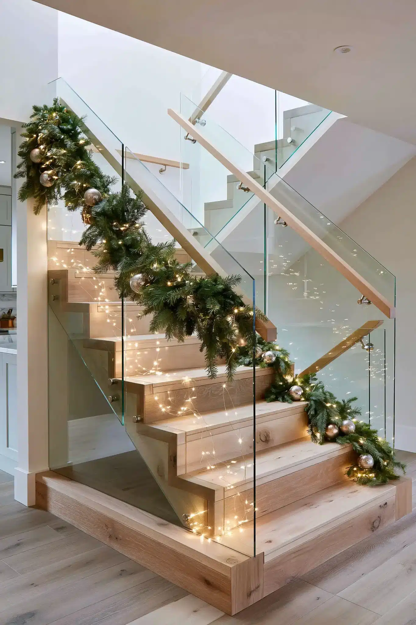 29 Christmas Staircase Decor Ideas That Actually Hold Up 12