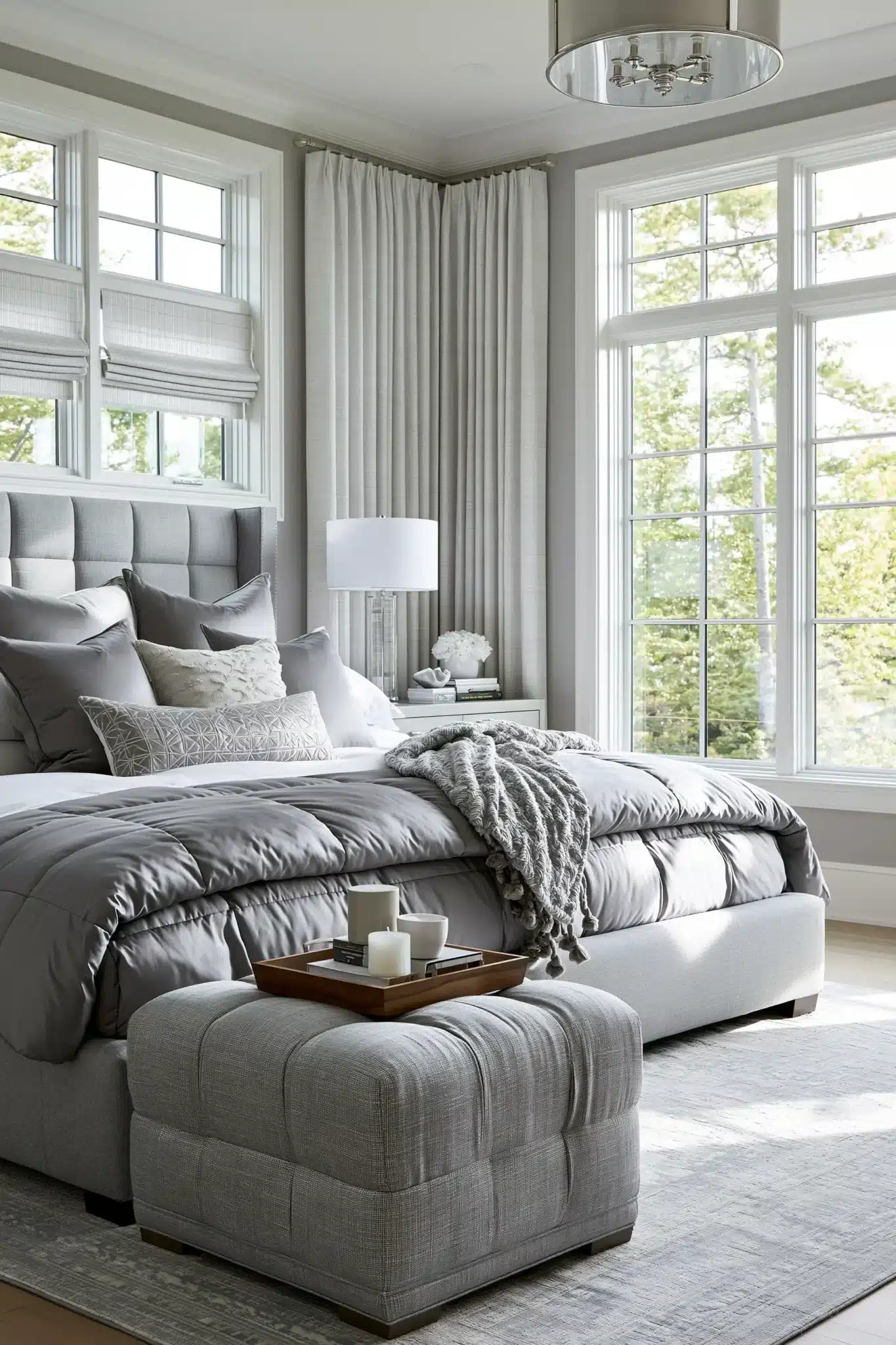 29 Grey and White Bedroom Ideas That Never Feel Flat 12